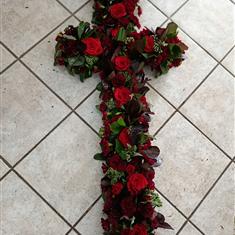 Cross burgundy