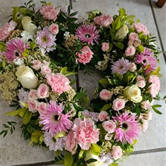 Pink open heart 